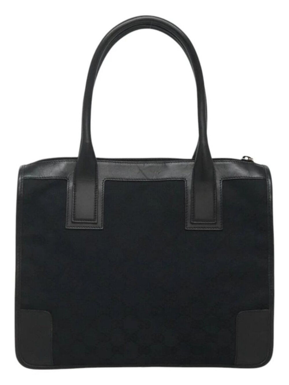 GUCCI GG Canvas Tote Bag Outlet Black Gold - Picture 3 of 16